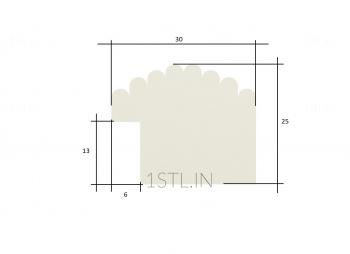 Round frame (RK_0701) 3D model for CNC machine